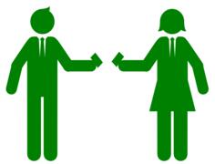 Business cards exchange