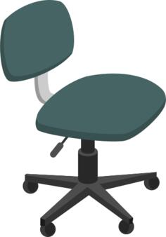Office chair in green