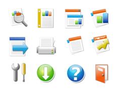 Icon set office Candy