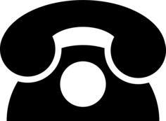 Traditional telephone vector image