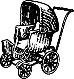 Retro baby buggy