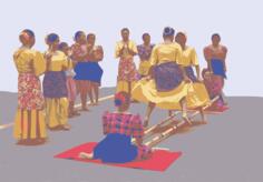 Woman in traditional dance