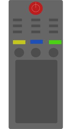 TV control vector image
