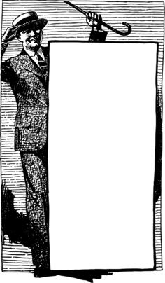Man in a suit frame