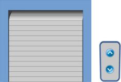 Garage door and remote control