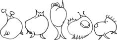 Cartoon characters sketch