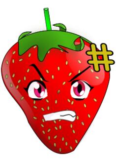 Angry strawberry