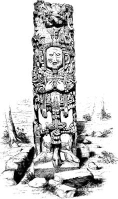 Idol on a statue