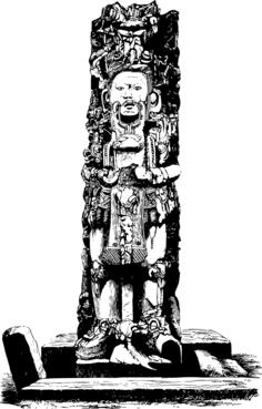 Deity in a monument