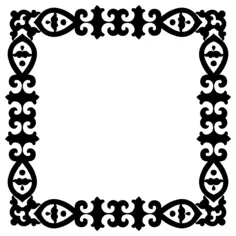 Old frame silhouette