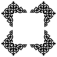 Square leafy frame border