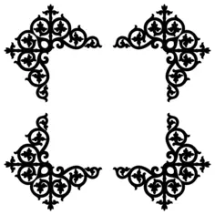 Square leafy frame border