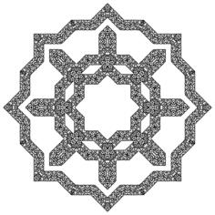 Starry and flowery frame