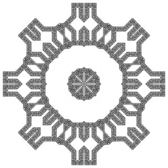 Floral abstract decoration