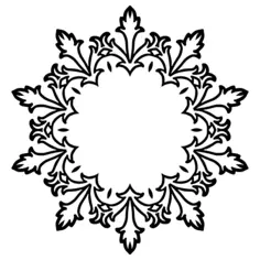 Round floral photo support