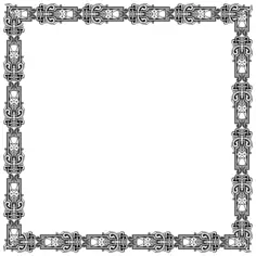 Vintage symmetric border