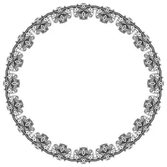 Round picture frame