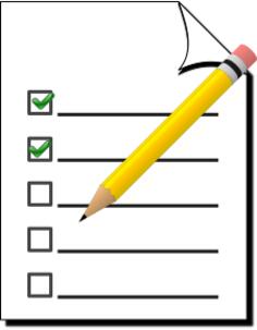 Survey icon with pencil