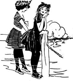 Ladies at the pier