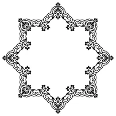 Vintage starry frame image