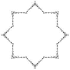 Starry knitted frame