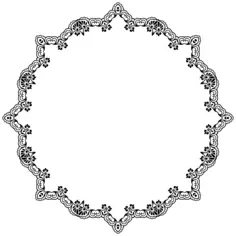 Floral frame with empty space