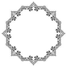 Flowery black and white aura