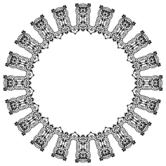 Sun frame with flowers