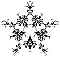 Leafy lace decoration