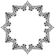 Starry vintage frame