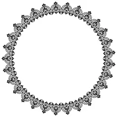 Floral circle halo
