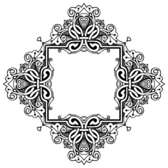 Empty botanical frame