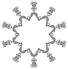 Floral starry frame
