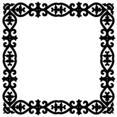 Botanic frame silhouette