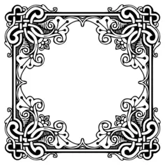 Floral empty photo support