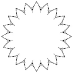 Knitted frame vector image