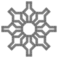 Snowflake with floral details