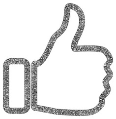 Floral thumbs up image