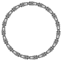 Round interlocking frame