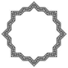 Star with flowers drawing