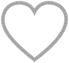 Vintage intertwined heart