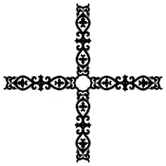 Geometrical frame silhouette