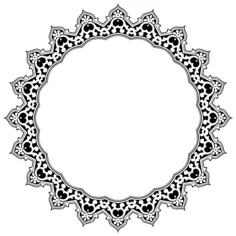 Stylish empty photo border