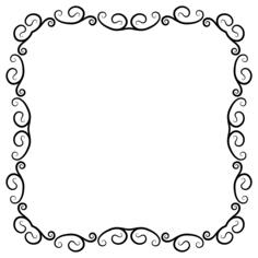 Empty photo frame vector image