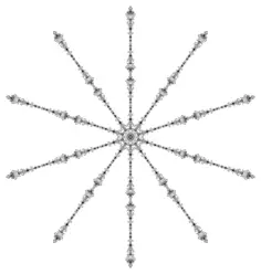 Mandala frame vector image