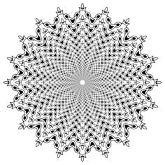 Floral mandala vector image