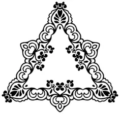 Triangular decorative border