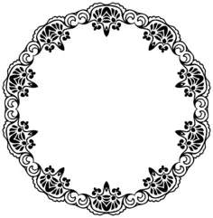 Botanical frame silhouette