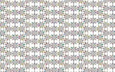 Chromatic floral wallpaper