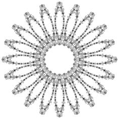 Floral sun vector image